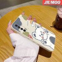 เคส JIUMOO สำหรับ Huawei Y7A P สมาร์ท2021การ์ตูนหมีรุ้งเคสโทรศัพท์ลวดลายขอบซิลิโคนของเหลวแบบนิ่มของแท้เคสป้องกันกล้องเลนส์คลุมทั้งหมดเคสฝาหลังกรอบนิ่ม