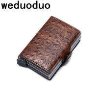 ♀☒Weduoduo มาใหม่ล่าสุดกระเป๋าเก็บบัตรความปลอดภัยนักธุรกิจผู้ชายเครดิตกระเป๋าเงิน Tarjetero