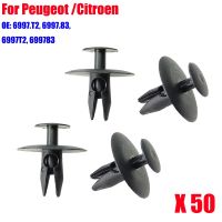 【CC】✢♦  50PCS Clip Car Engine Cover Soundproof Cotton for 307 308 408 206 Citroen C4 Styling Plastic Fastener