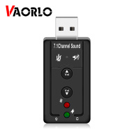 VAORLO 7.1 USB Cắm Ngoài Card Âm Thanh USB Để Jack 3.5 Mét Bộ Chuyển Âm thumbnail