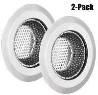 【CC】 2PCS Sinks Strainer Drain Filter Waste Trap Metal Sink Hair Catcher Food Slag Cleane