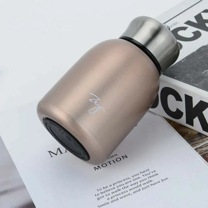 Small Thermos Cup Mini Travel Drink Mug Coffee Cup Stainless Steel Vacuum  Flask