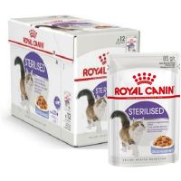 พร้อมส่ง !!! Royal Canin Sterilised Pouch Jelly 85g x 12 ซอง อาหารเปียก สำหรับแมวโต หลังทำหมัน เจลลี่