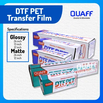 DTF Transfer Film Glossy - 8.5x11 inch - 50 Sheets - PET Paper