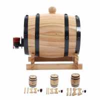 1L 3L 5L Wine Pine Barrels Pine Aging Barrels Wine Oak Barrels Decorative Ornaments for Barbecue Restaurant Bar Shop Bar Wine Tools