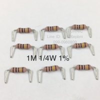 ตัวต้านทาน 1M 1/4W 1% Resistor ตัวต้านทาน รีซีสเตอร์ 1เมกะโอห์ม 1/4 วัตต์ ความความผิดพลาด +-1% อะไหล่อิเล็กทรอนิกส์ Resistor รีซิสเตอร์