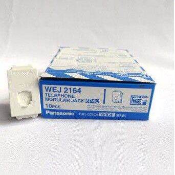 PANASONIC SOCKET TELEPHONE MODUL JACK 6P 4C WEJ 2164 TELP WIDE SERIES ...