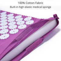 Acupressure Mat Sensi Massage Pillow Set applicator for Neck Foot Yoga Mat with Needle Back Cushion