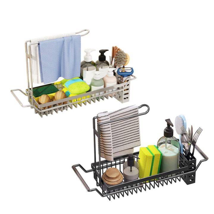 sponge-holder-for-kitchen-sink-sink-caddy-expandable-16-7-21-2inch-kitchen-sink-organizer-dishcloth-towel-holder