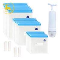 ~ [ In Stock ] เครื่องซีลสูญญากาศสําหรับถุงอาหาร 20 แพ็ค 4 คลิปปิดผนึก