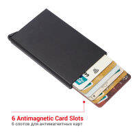 Minimalist Credit Card Holder Men Slim Anti Protect Travel ID Cardholder Women Aluminum Rfid Blocking Pop Up Wallet Carte 2021