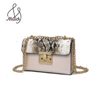 Designer Handbags High Quality Bag Ladies Shoulder Women Serpentine Leather Metallic Zip Lock Small Chains Bags Flap Bags