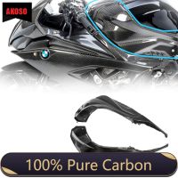 For BMW S1000RR 2019 2020 S1000R 2021 M1000RR 3K 3x3 Carbon Fiber Motorcycle Modified Tank Side Panel Side Fairing Tank Panels