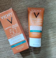 แท้✓NEW!Vichy Capital Soleil Velvety Sun Cream SPF 50+ 50mlให้สัมผัสนุ่มเนียน ผิวหน้าไม่มันเงา เหมาะกับผู้มีผิวมันและผิวบอบบาง