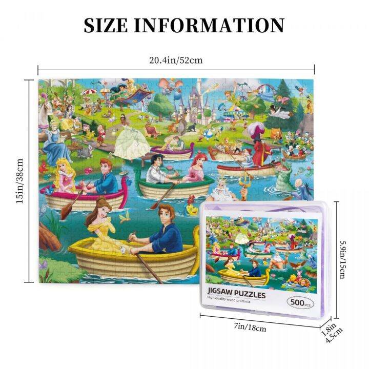 disney-fun-on-the-water-wooden-jigsaw-puzzle-500-pieces-educational-toy-painting-art-decor-decompression-toys-500pcs