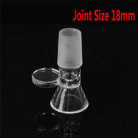 Cherry Crisp 14/18mm Glass Joint Clear Slide Male Glass Bowl With Handle Funnel Type Bowl