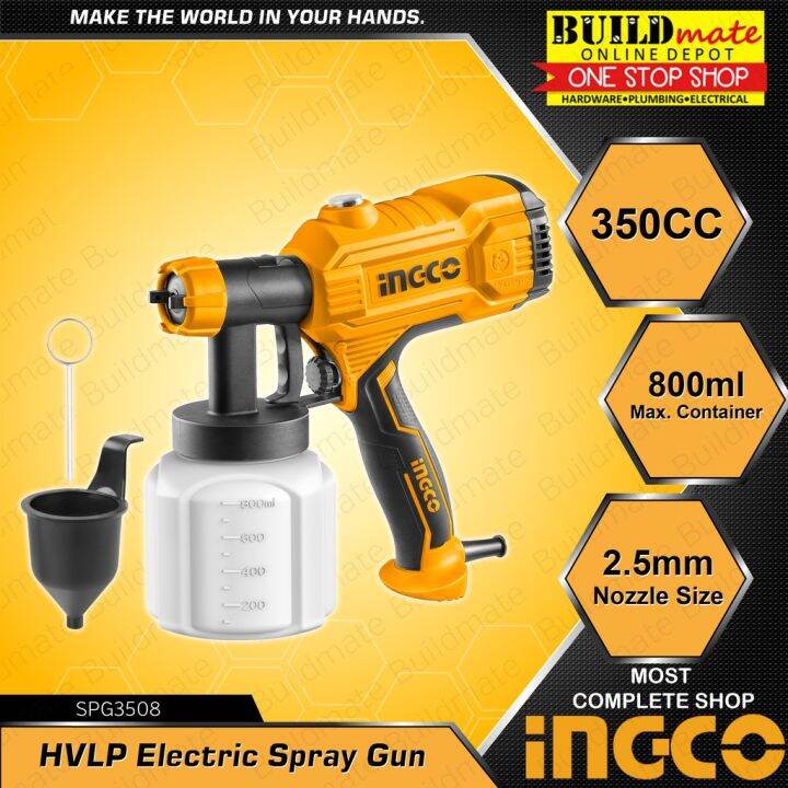 INGCO HVLP Paint Spray Gun Electric 450W SPG3508 Total Power Paint Zoom