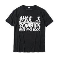 Zombies Hate Fast Food funny Halloween Runner zombie T Shirt Special Mens T Shirt cosie T Shirt Cotton Unique XS-6XL