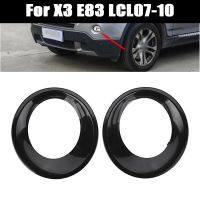 2PCS Lamp Hood Primed Black Fog Light Lamp Trim Driving Light Cover for-BMW X3 E83 LCI 2007-2010