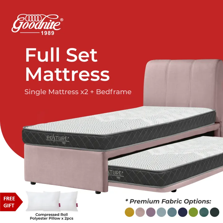 High Density Rebonded Foam Mattress X2, How To Get Rid Of Mattress And Bed Frame Set