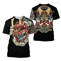 2023 NEW Mask Tattoo 3d Full Print T-shirt Harajuku Street Clothing Summer T-shirt Male And Female Role Playing Short Sleeve 01 Size：s-5xl