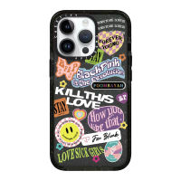 KIKI Original Glitter CASE.TIFY Cute Phone Case for iphone 14 14Pro 14ProMax 11 12 13promax Creative BlackPink Cartoon Doodle pattern Shock-proof soft case High quality air cushion protection Official New Design Black