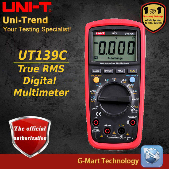 UNI-T UT139S/UT139C True RMS Digital Multimeter | Lazada