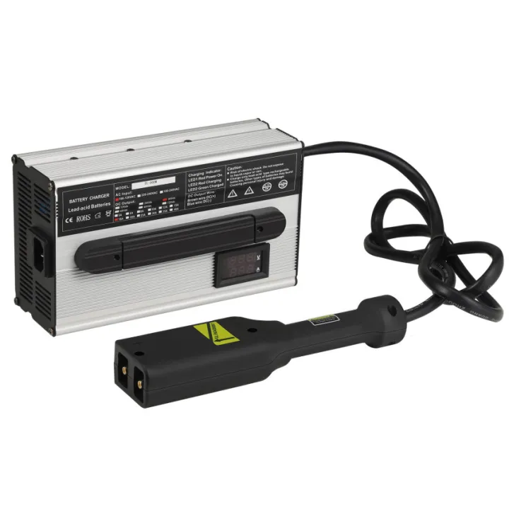 关键词：Golf Cart Battery Charger标题：用于36V 18A的EZGO高尔夫球车电池充电器“D”插头 五行描述：1