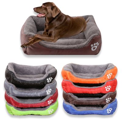 [pets baby] ขนาดใหญ่สัตว์เลี้ยงแมวสุนัขเตียง8สี WarmDogSoft ขนแกะรังสุนัขตะกร้า MatWinterKennel