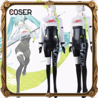 【COSER 77】Hatsune Miku First Tone Future Coswear Racing 2022 ใหม่ miku First Tone Racing สวมคอสเพลย์เครื่องแต่งกาย