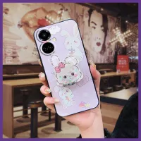 Fashion Design Silicone Phone Case For Tecno Camon19 Pro 5G Kickstand Anti-dust Soft Case Anti-knock Durable Cute Cover