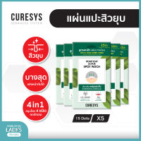 CURESYS Heartleaf Acpair Spot Patch(15ชิ้น แพ็ค5) แผ่นแปะสิว เคียวร์ซิส ดูดสิว บาง 0.01มม สำหรับสิวมีหัว ไม่มีหัว