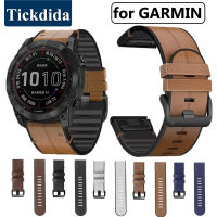 สายหนังซิลิโคนสำหรับ Garmin Epix Pro 51มม. 47มม. Tactix 7 Pro Fenix 7 Pro 7X Pro Enduro Quickfit 22มม. 26มม. อุปกรณ์เสริม