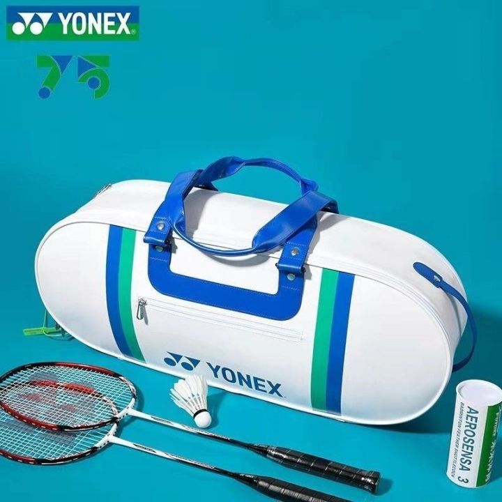 new-badminton-racket-bag-mens-and-womens-square-bag-single-shoulder-bag-yy75th-anniversary-commemorative-model-ba31wap-racket-bag-large-capacity