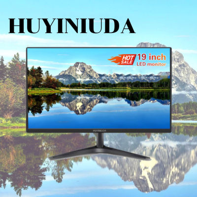 HUYINIUDA จอแสดงผล 19นิ้ว 21.5นิ้ว 24นิ้ว จอภาพคอมพิวเตอร์เดสก์ท็อปLED หน้าจอLCD (ไม่มีลำโพงในตัว)