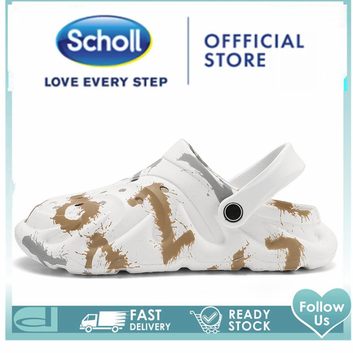 scholl-สกอลล์-scholl-รองเท้าแตะสำหรับนวดรองเท้าแตะสไตล์ใหม่และรองเท้าแตะสำหรับผู้ชายรองเท้าแตะเพื่อสุขภาพบ้านพื้นแบนด้านนอกสวมใส่ได้ทุกแบ-รองเท้าสกอลล์-nbsp-รองเท้าสกอ-สกอล์-scholl-รองเท้าสกอลล์-schol