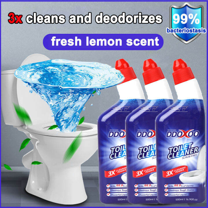DDOXOO from usa 500ml toilet cleaner stain remover blue liquid lemon