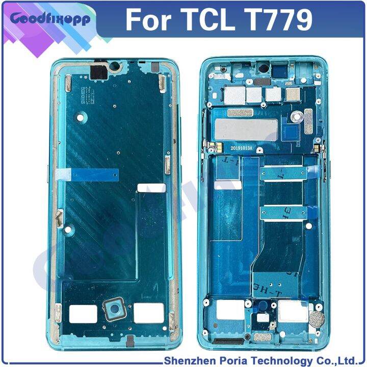 สำหรับ-tcl-10-pro-t799โครงหน้ากากกลาง-t799b-t799h-ที่อยู่อาศัยแผงจอแอลซีดีรองรับแผงหน้าปัดกลางสำหรับ10pro-tcl-กรอบด้านหน้า