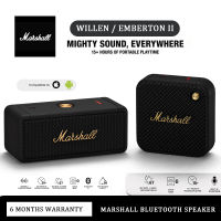 【รับประกัน 6 เดือน】Marshall Emberton II / Willen Waterproof ลำโพง Bluetooth พกพา ไมโครโฟนในตัว Hands-free Call Function for IOS/Android/PC Travel Wireless Speaker ลำโพงบลูทูธเบส 15 Hours of Battery Life Marshall ลำโพงไร้สายและบลูทูธ คาราโอเกะ พกพา