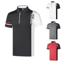 ★New★ Titleist เสื้อโปโลแขนสั้น แบบแห้งเร็ว เหมาะกับฤดูร้อน สําหรับผู้ชาย ใส่เล่นกีฬากอล์ฟ