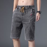 CODpz119nb Mens Cropped Fashion Pants Loose Straight Casual Denim Shorts 男七分时尚裤宽松直筒休闲牛仔短裤