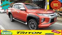 คิ้วล้อ คิ้วซุ้มล้อ คิ้วล้อมีหมุด แต่ง Mitsubishi Triton 2019-2023 4ประตู  แบบหมุดเงิน  5นิ้ว  ( สีดำด้าน ) ส่งฟรี