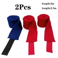 【LZ】❂☞  2 rolls 2.5/3m algodão boxe bandagem esportes cinta sanda gauntlets mma luvas de mão envolve cinto envolve bandagem para competição