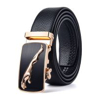 2023 New Fashion Trend Leather Mens Belt Mens Cowhide Belt Mens Automatic Belt Buckle Leopard Belt Buckle Belts