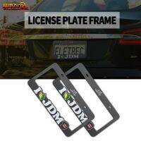 [YOMI Automotive Products] 2ชิ้น/ล็อต JDM Style USA Standard ABS กรอบป้ายทะเบียนรถสำหรับตกแต่งหลังการขาย Auto Number Plate Frame Accessories