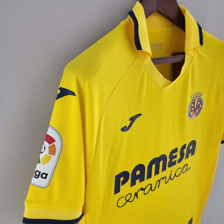 2022-2023-villarreal-football-shirt-yellow-mens-sports-short-sleeve-jersey