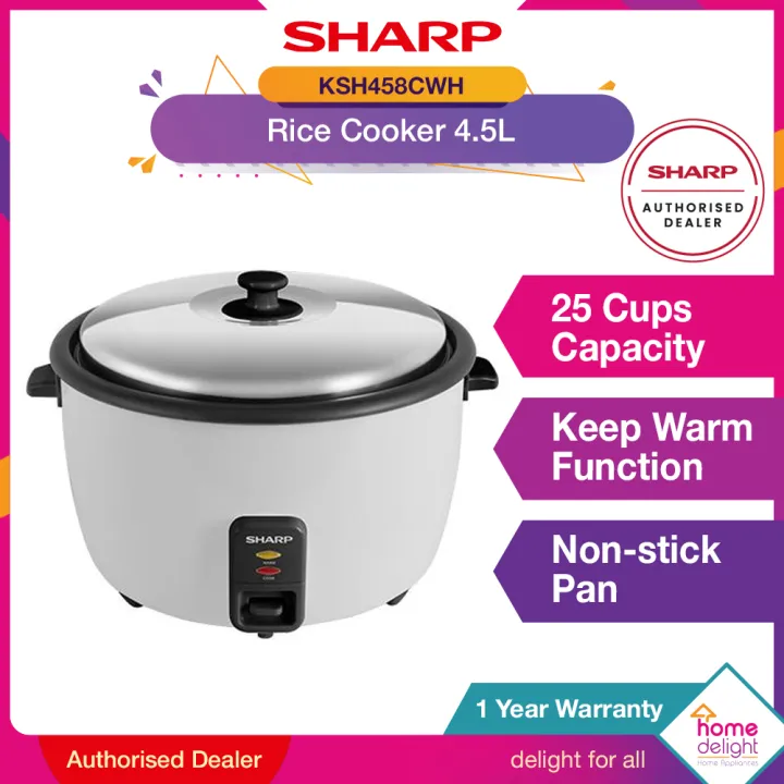 Sharp Rice Cooker 4.5L 6.6L 8.5L 10L [ KSH458CWH / KSH668CWH