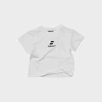 Selfness™ SPORTY LOGO T-SHIRT SMALL FIT IN WHITE