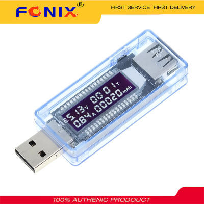 FONIX USB เครื่องทดสอบความจุแรงดันไฟฟ้าปัจจุบัน Volt Current Voltage Detect Charger Capacity Tester Tester Meter Mobile Power Detector Battery Test