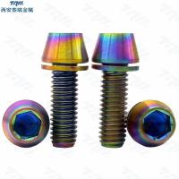 TC4 titanium screwสีรุ้ง M6x18 mm แพค 2 ชิ้น